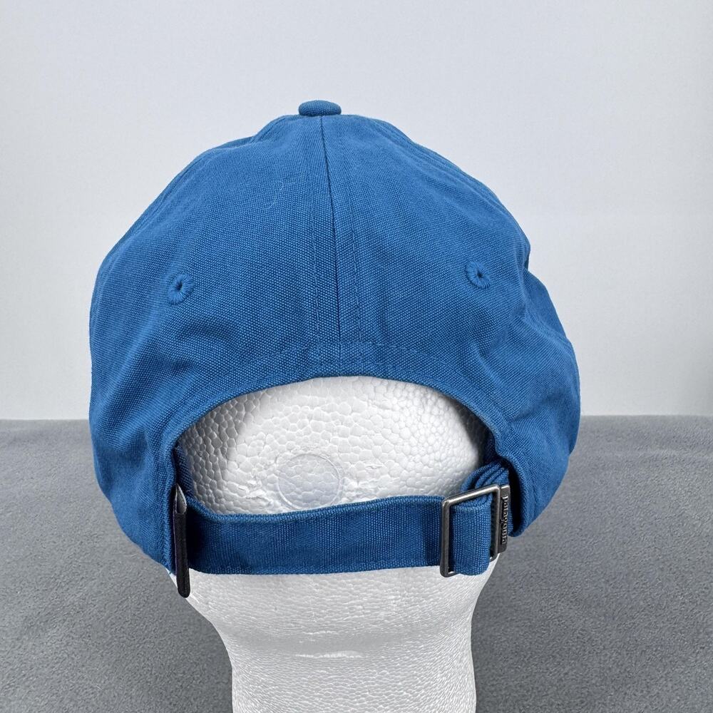 Patagonia P6 Label Trad Cap Blue Organic Cotton Strapback Hat Adult - Picture 3 of 11